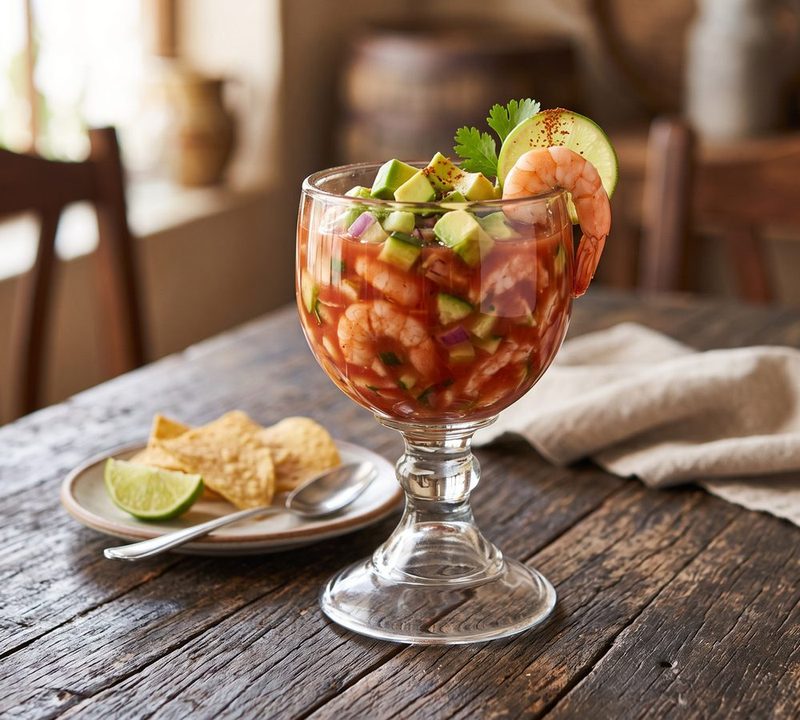 Coctel de camarón estilo Sinaloa